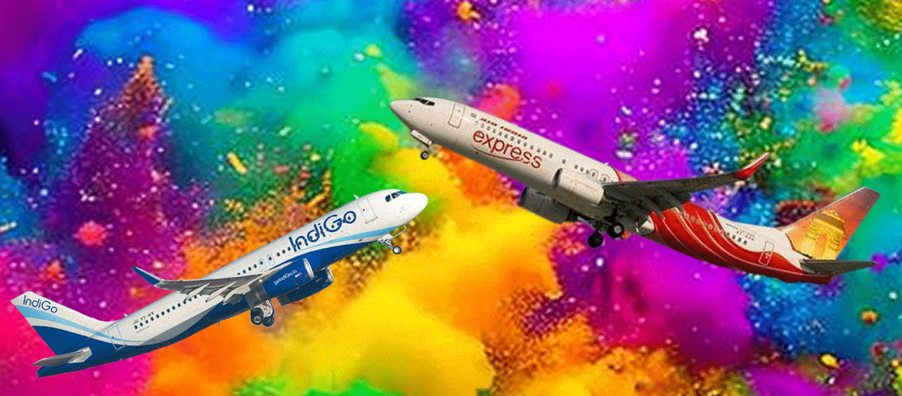 Flight Ticket Discount on Holi