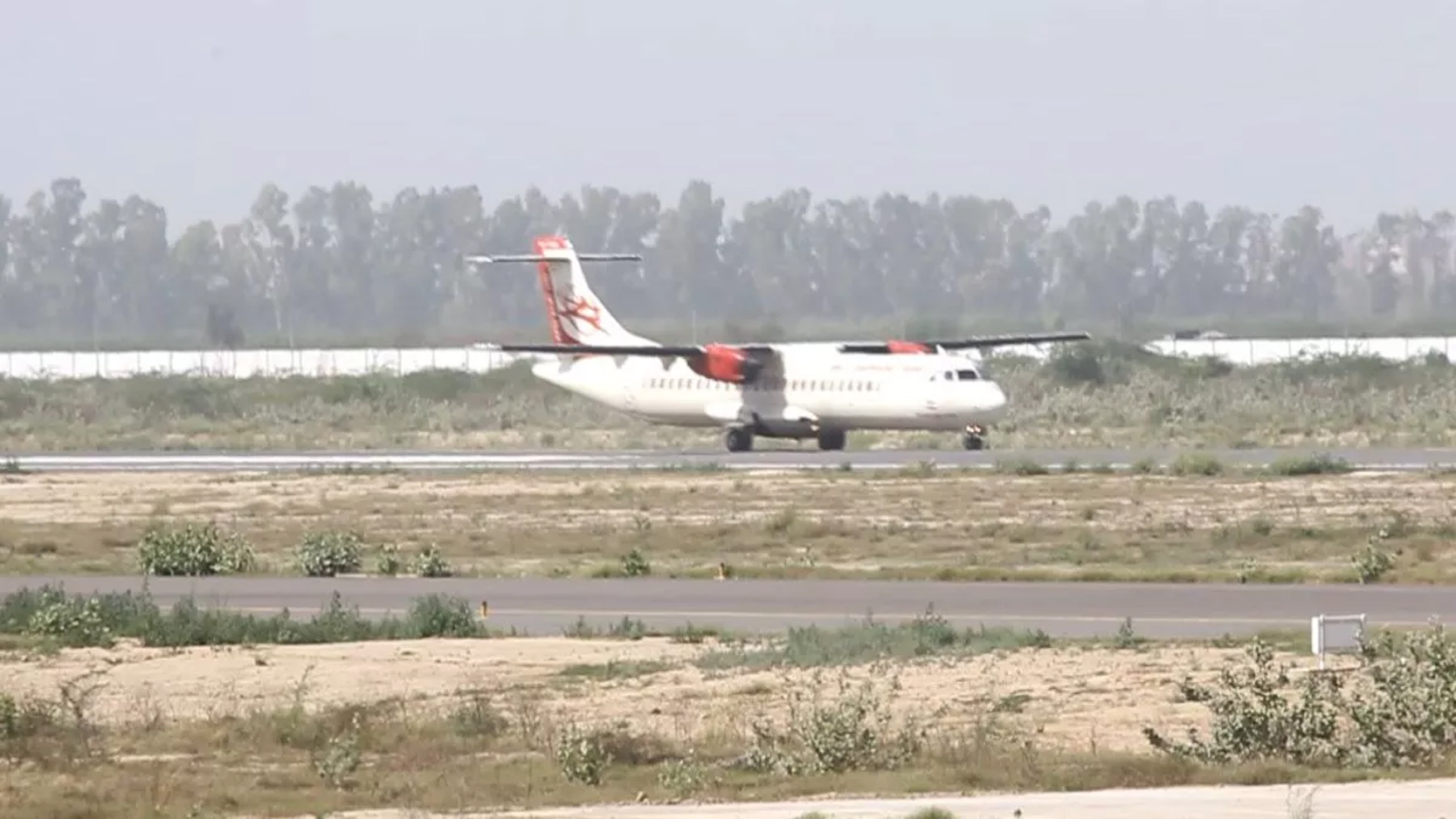 Plane landed at Hisar airport
