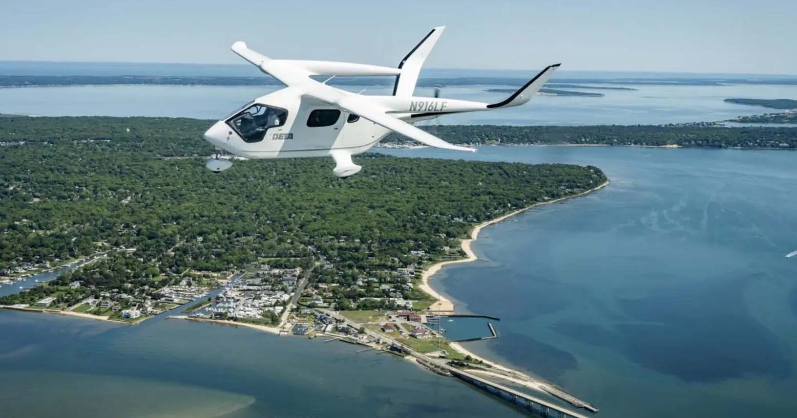 Electric plane covered a distance