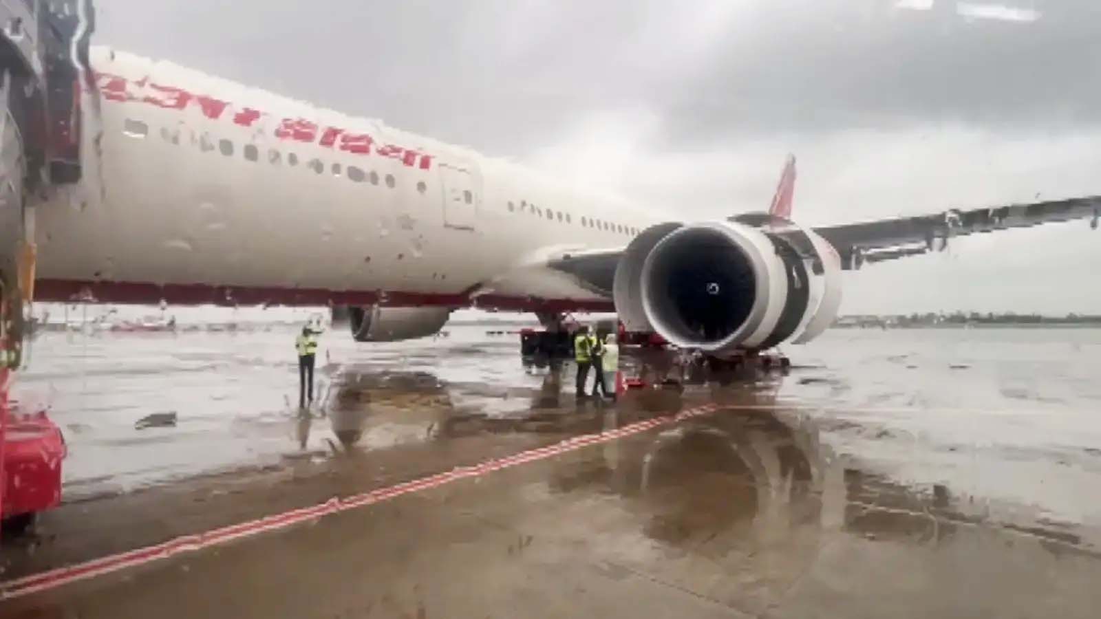 Due to technical fault in the air